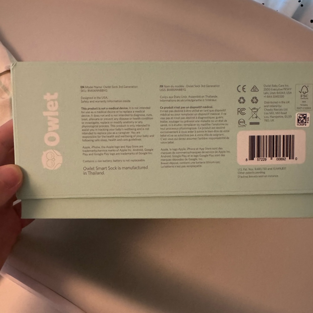 Owlet smart sock. Never used